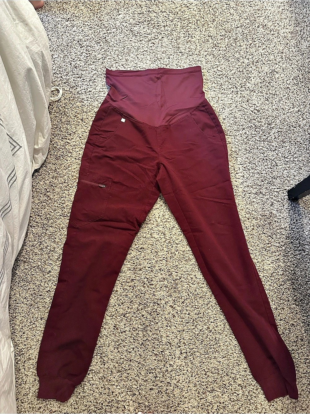 FIGS Zamora Maternity Jogger Scrub Pant Purple